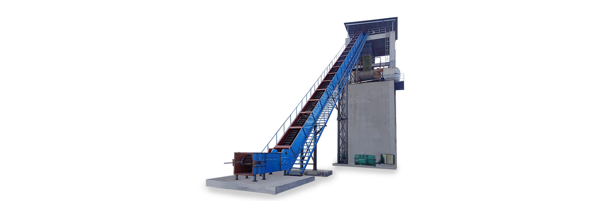 大傾角皮帶輸送機